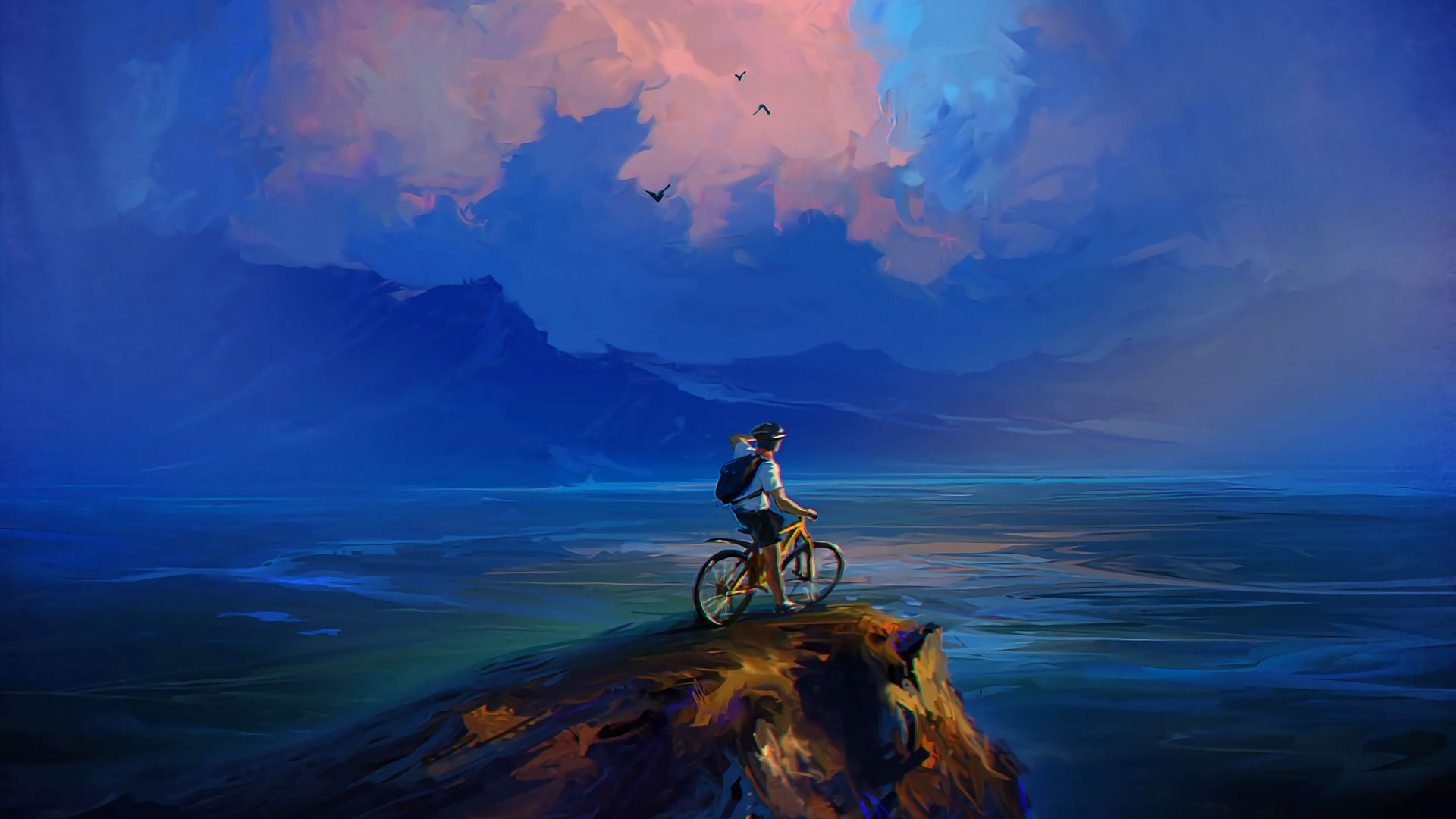 Bicycle Alone Ride HD Landscape Wallpaper, HD Artist 4K Wallpapers, Images,  Photos and Background - Wallpapers Den
