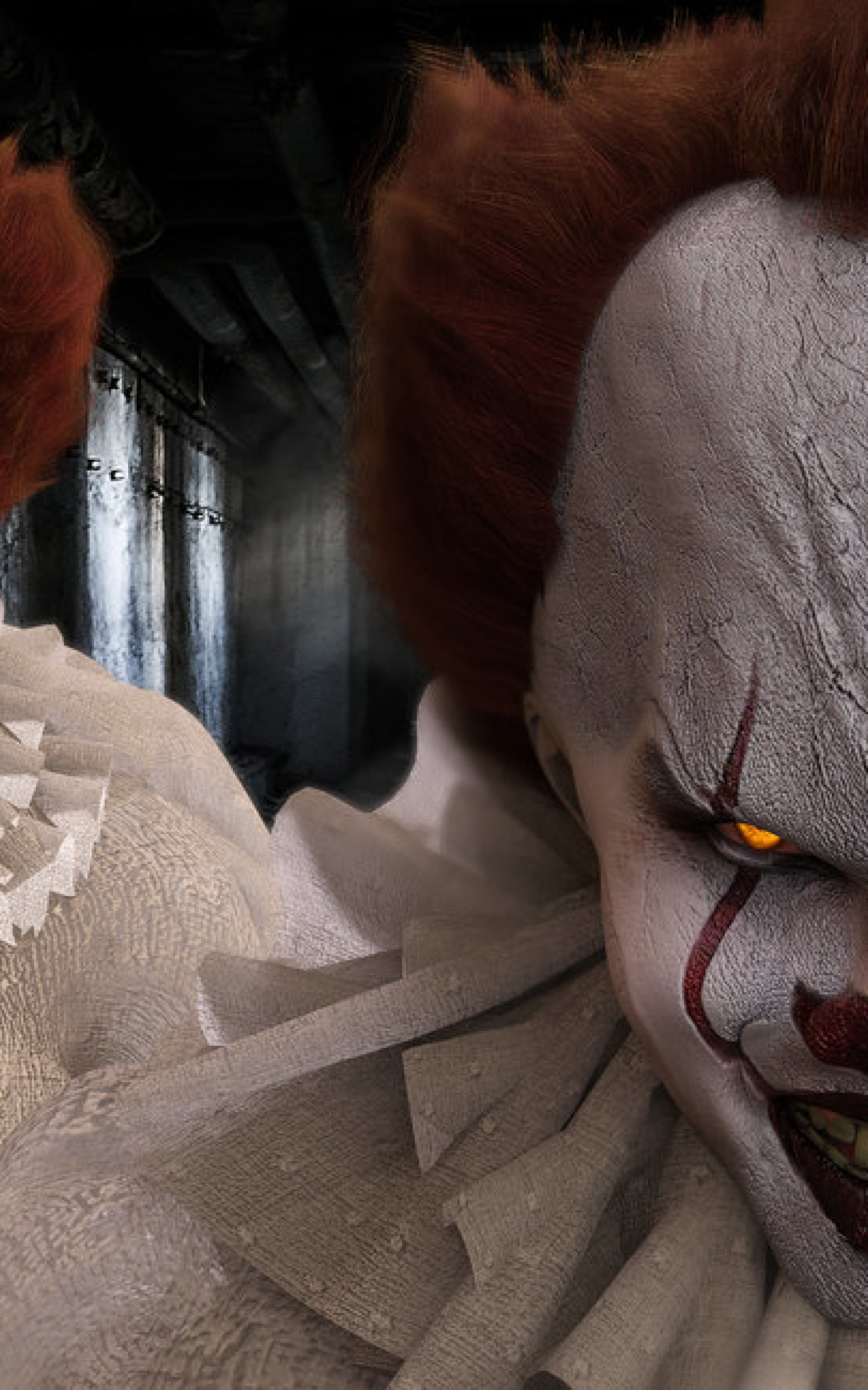 1848x2960 Resolution Bill Skarsgard as Pennywise in Movie It 1848x2960 — free download
