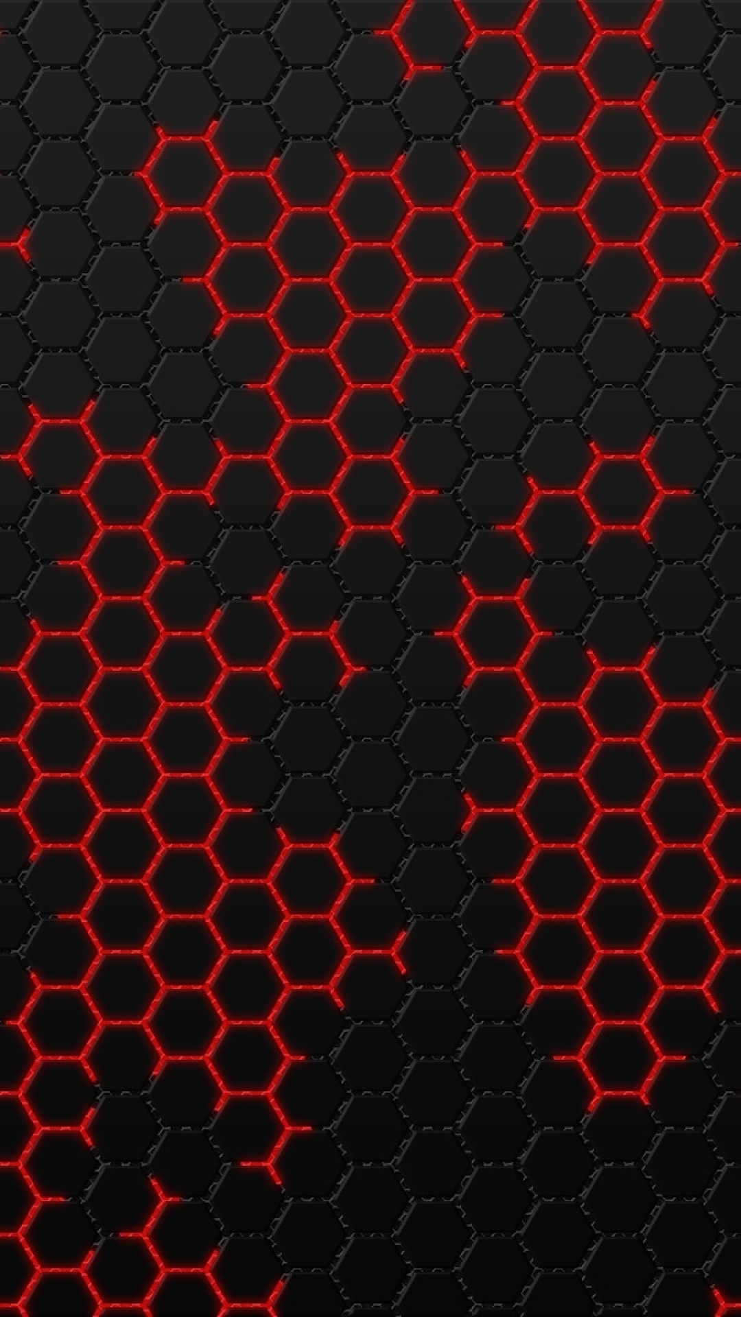 1080x1920 Black And Red Hexagon Iphone 7 6s 6 Plus And Pixel Xl One