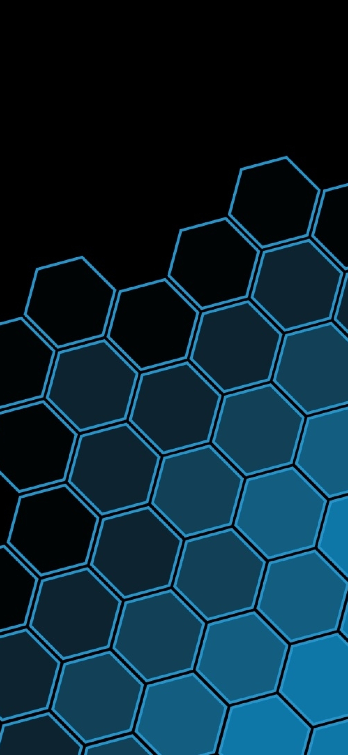 1125x2436 Black Blue Hexagon Pattern Iphone XS,Iphone 10,Iphone X Wallpaper,  HD Abstract 4K Wallpapers, Images, Photos and Background - Wallpapers Den