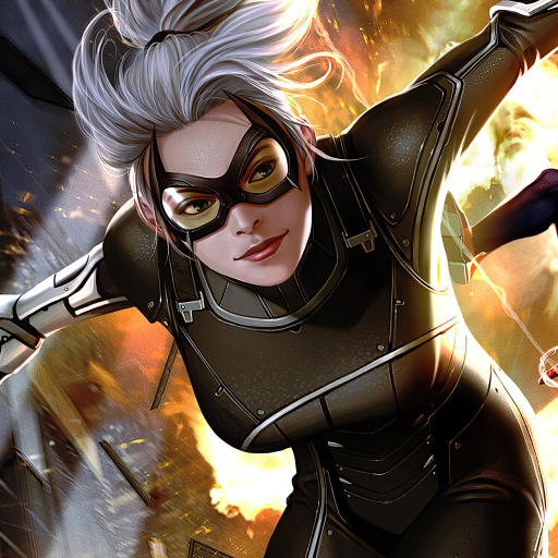 512x512 Black Cat Marvel Comic Art 512x512 Resolution Wallpaper, HD ...