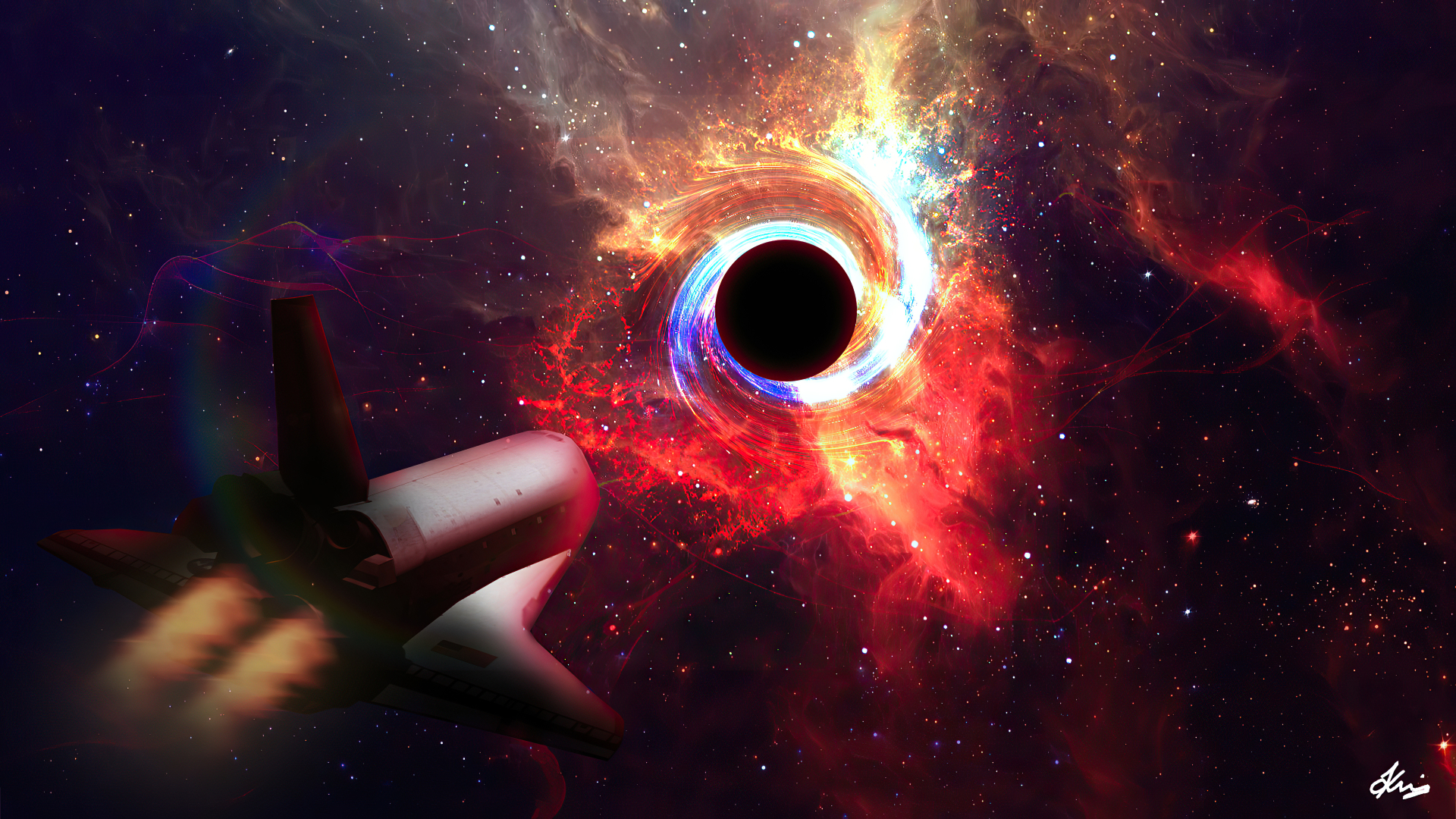 1920x1080 Black Hole Gravity 4k 1080p Laptop Full Hd Wallpaper Hd