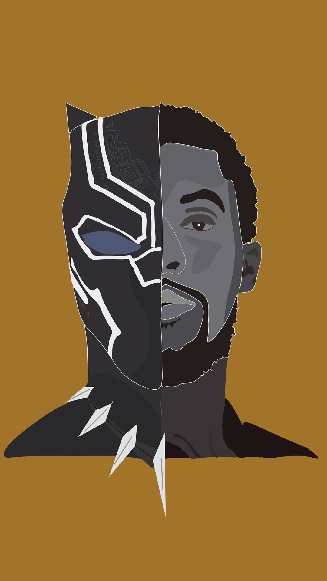 1080x1920 Black Panther Chadwick Boseman Movie Minimalism ...