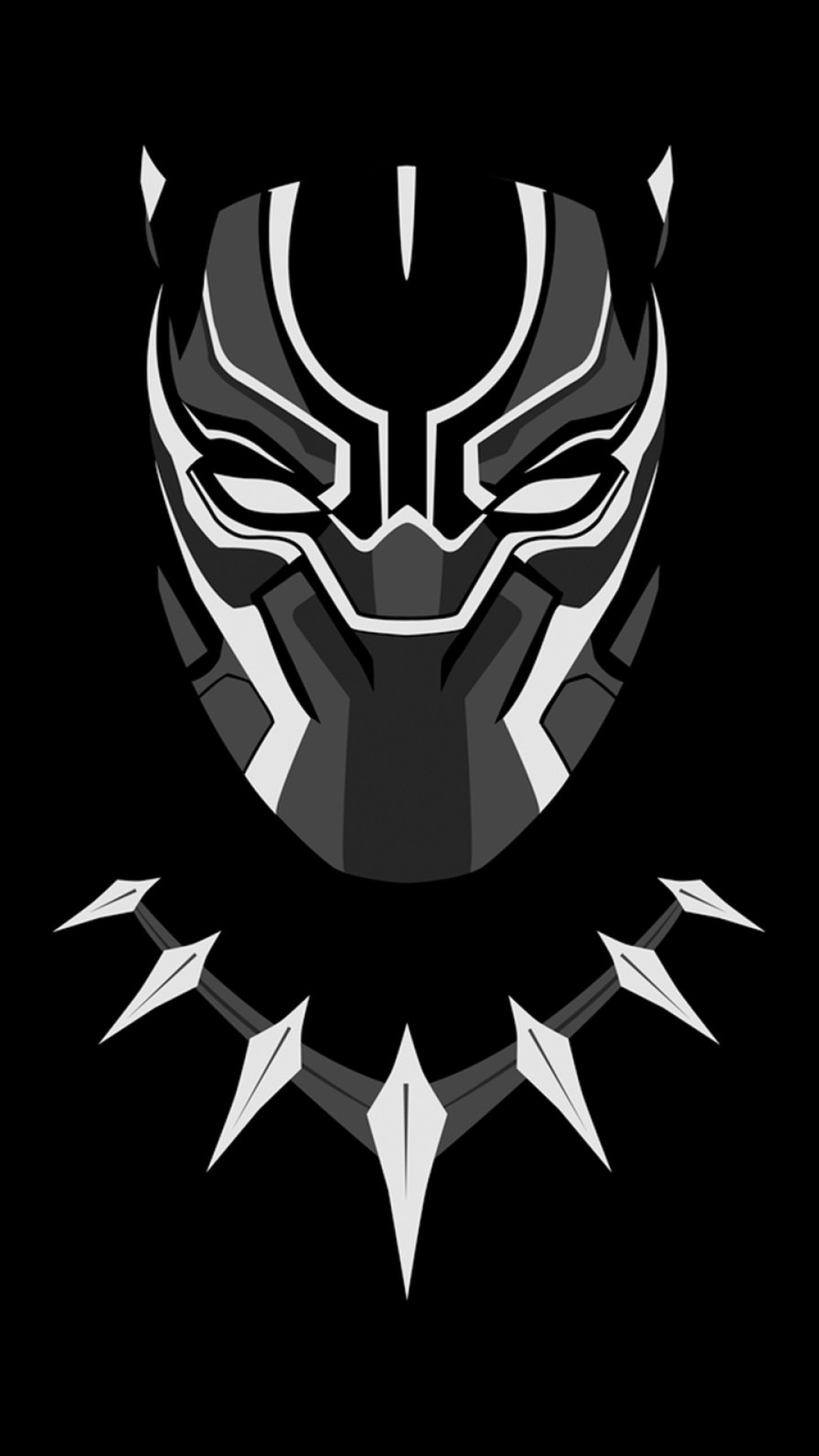 Download Black Panther Minimal Artwork 1080x1920 Resolution Full