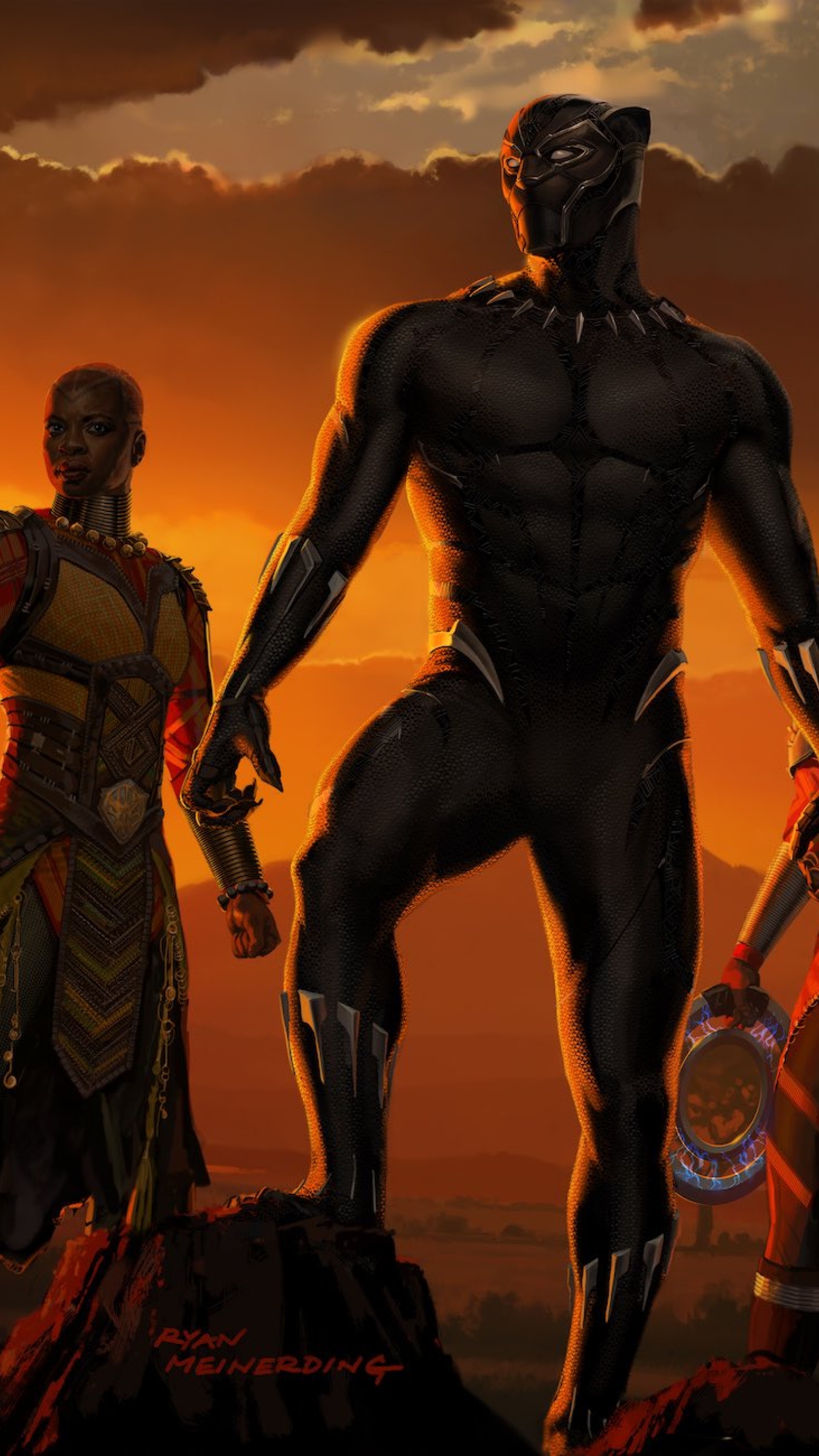  Black  Panther  Movie Artwork Full HD Wallpaper 