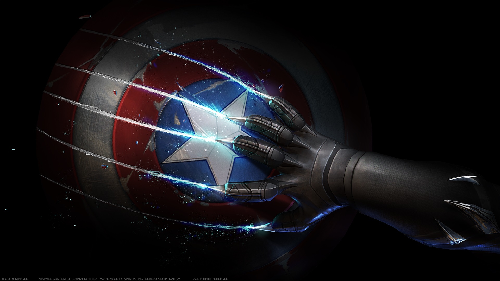 Black Panther Scratches Captain Americas Shield Wallpaper, HD Movies 4K  Wallpapers, Images, Photos and Background - Wallpapers Den