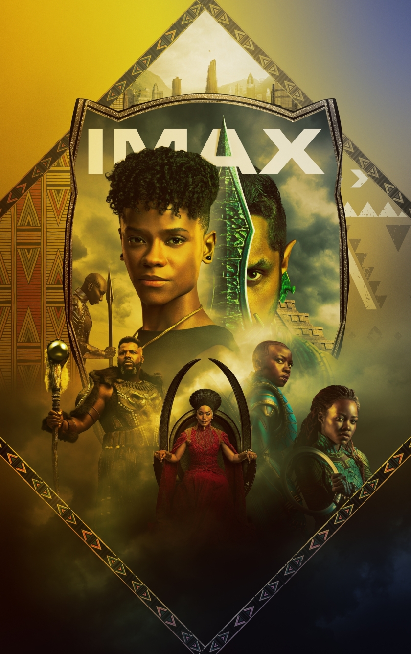 840x1336 Resolution Black Panther Wakanda Forever 4K IMAX Poster