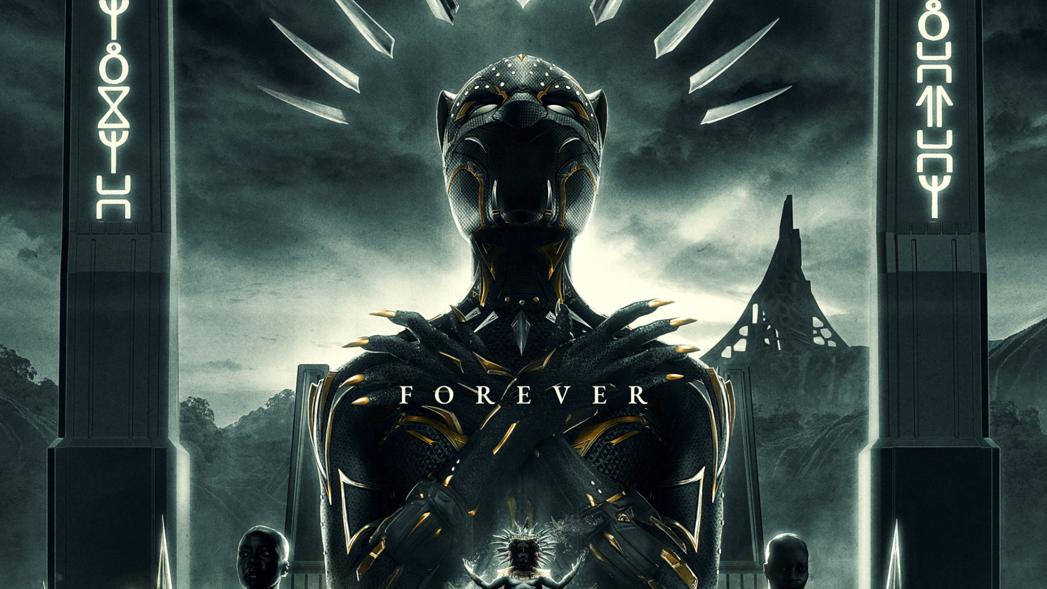 2048x1152 Black Panther Wakanda Forever Hd Poster 2048x1152 Resolution