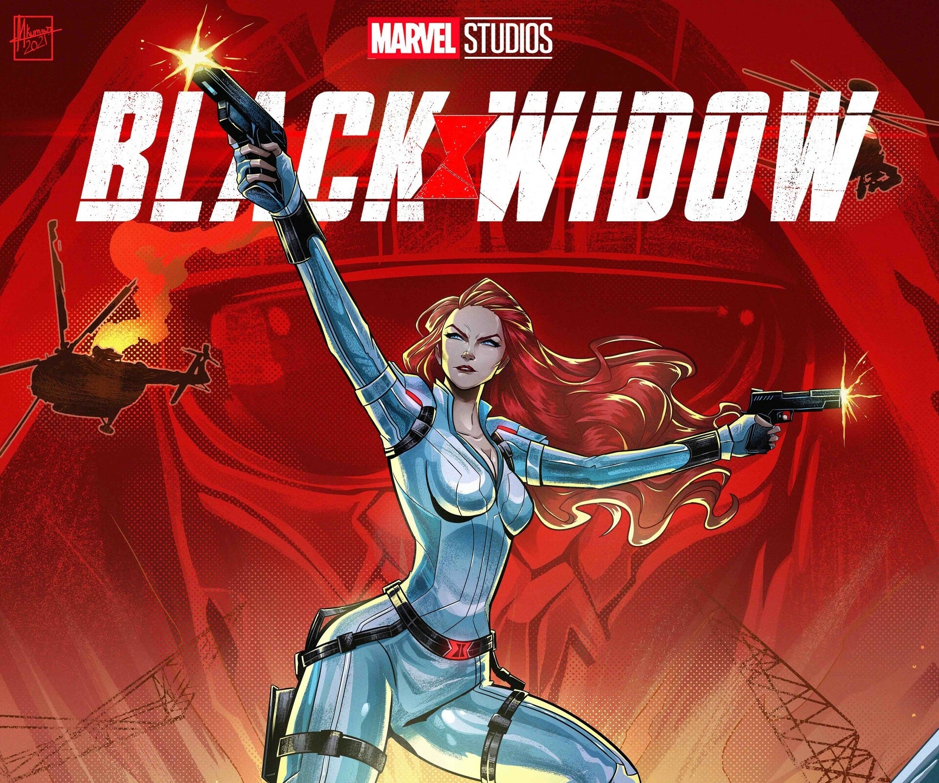 Black Widow HD Marvel Comic Art Wallpaper, HD Superheroes 4K Wallpapers