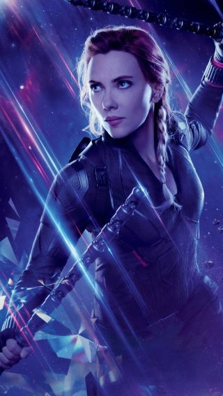 320x568 Black Widow in Avengers Endgame 320x568 Resolution Wallpaper ...