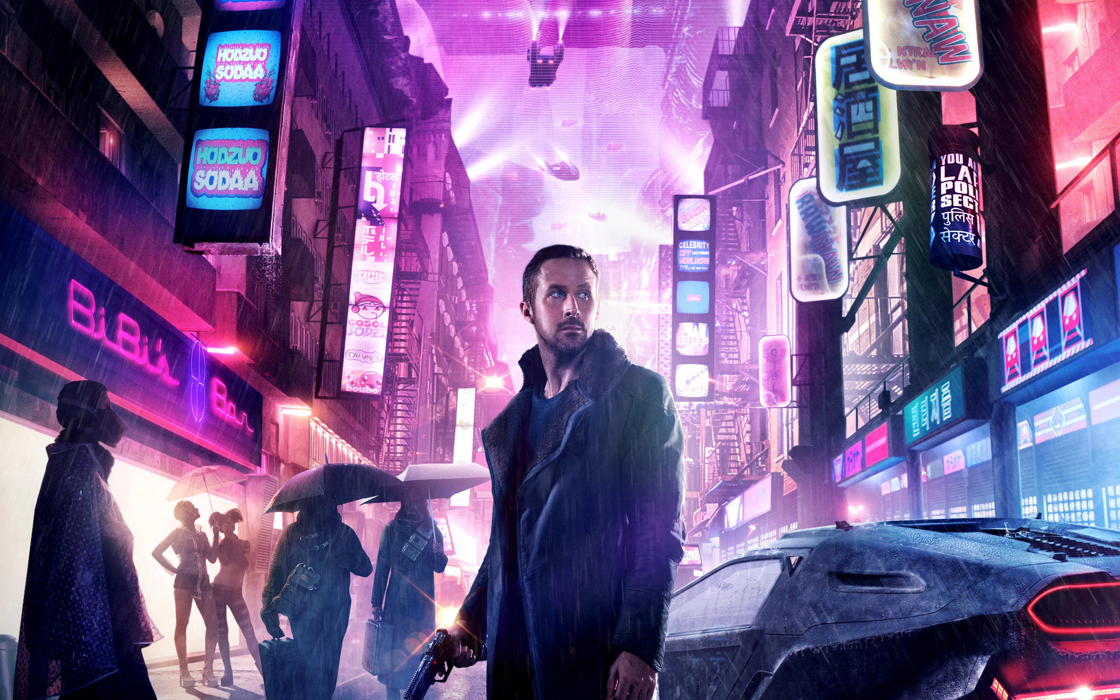 Неонуар. Бегущий по лезвию 2049. Бегущий по лезвию 2049 город неон. Киберпанк Бегущий по лезвию 2049. Райан Гослинг Бегущий по лезвию 2049.