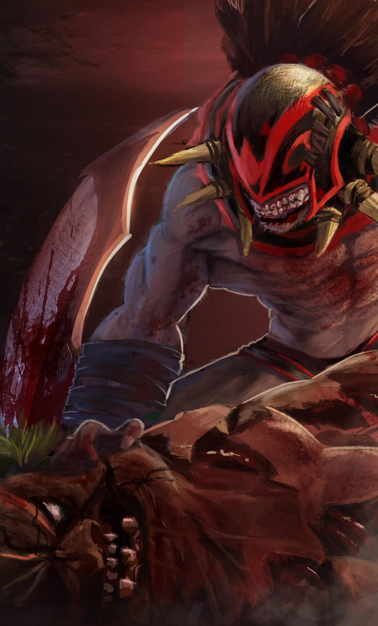 1280x2120 Bloodseeker Pudge Dota 2 Iphone 6 Plus Wallpaper