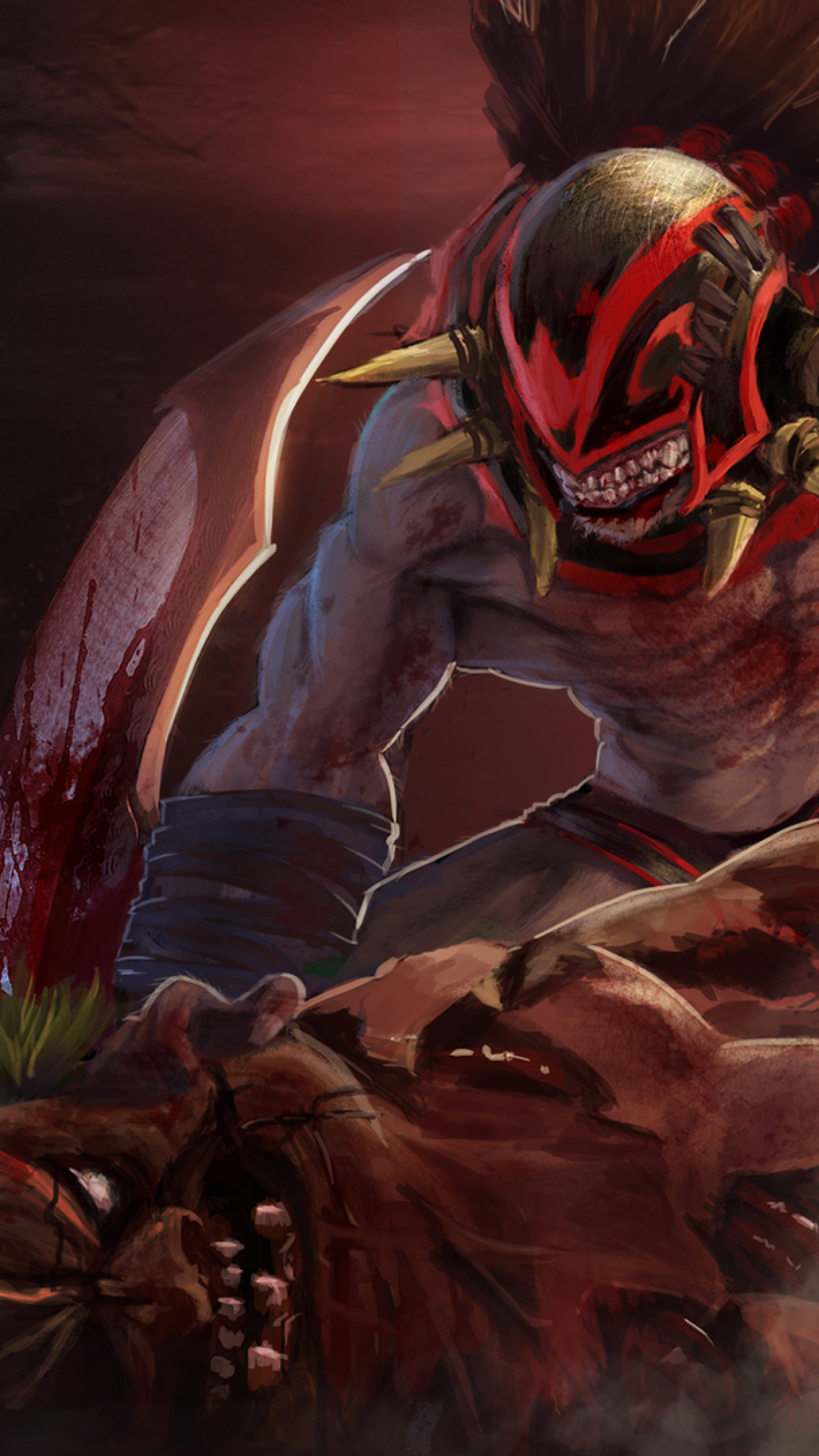 1440x2560 Bloodseeker Pudge Dota 2 Samsung Galaxy S6s7