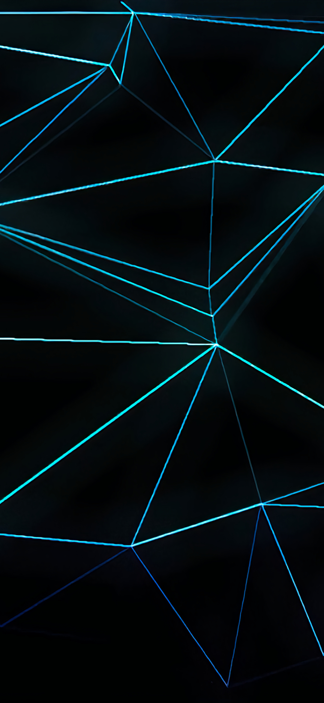 1080x2340 Blue Abstract Shape Neon Lines 1080x2340 ...