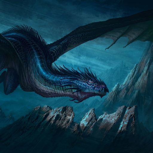 512x512 Blue Dragon Art 512x512 Resolution Wallpaper, HD Fantasy 4K ...