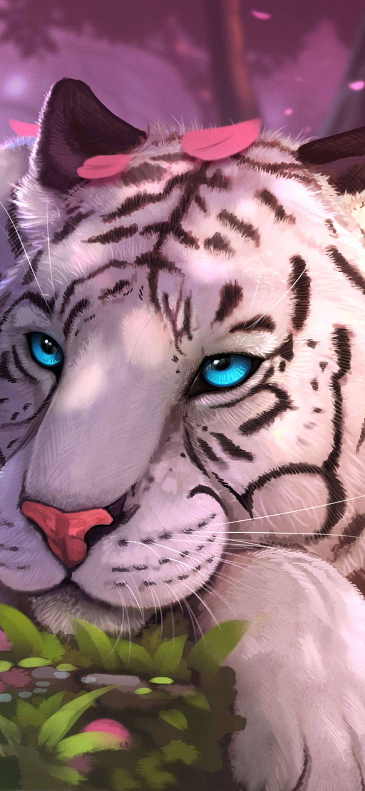 White Tiger With Blue Eyes  Cats  Animals Background Wallpapers on  Desktop Nexus Image 2411356