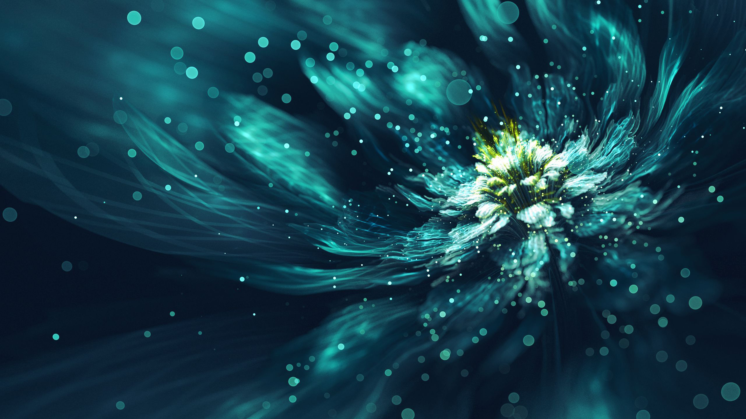 Blue Fractal Flower Wallpaper, HD Artist 4K Wallpapers, Images, Photos