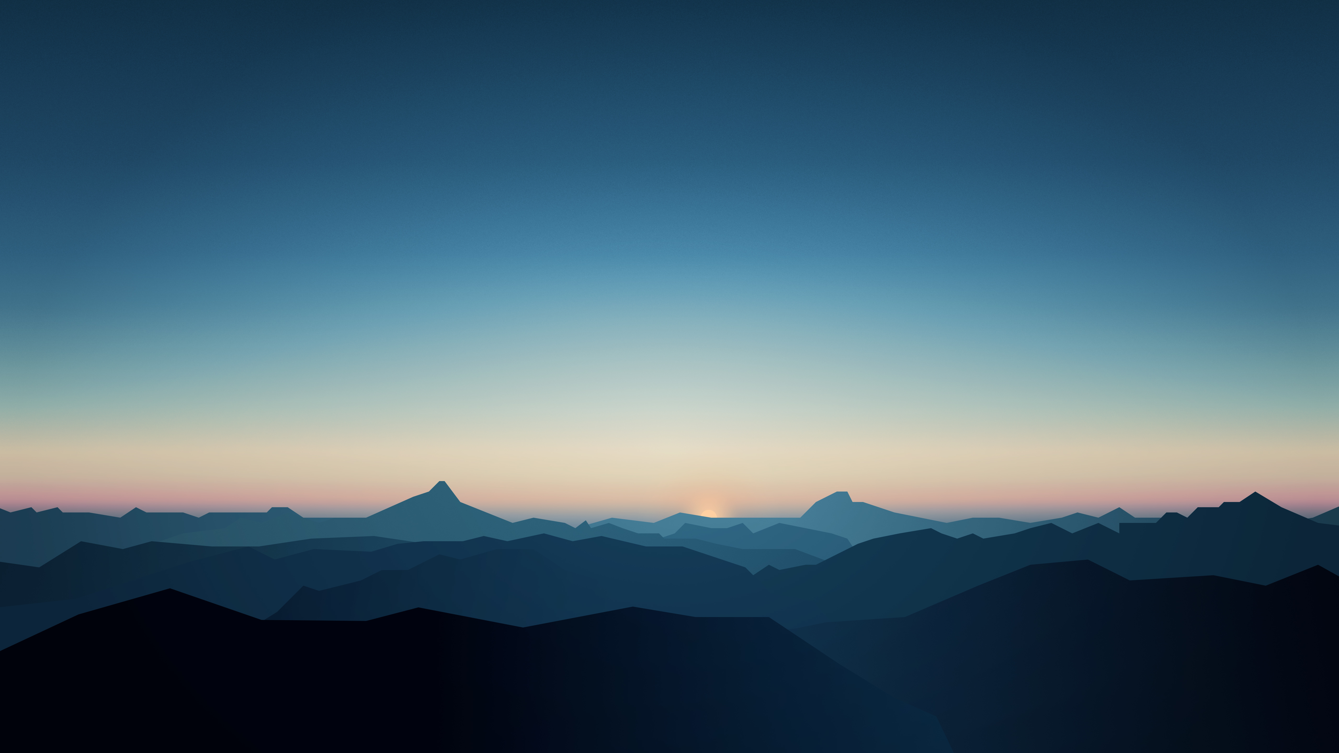 3840x2160 Resolution Blue Mountains Landscape 4K Wallpaper - Wallpapers Den