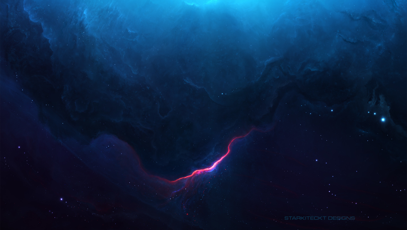 X Resolution Blue Nebula Scenery Desktop Laptop Hd Wallpaper