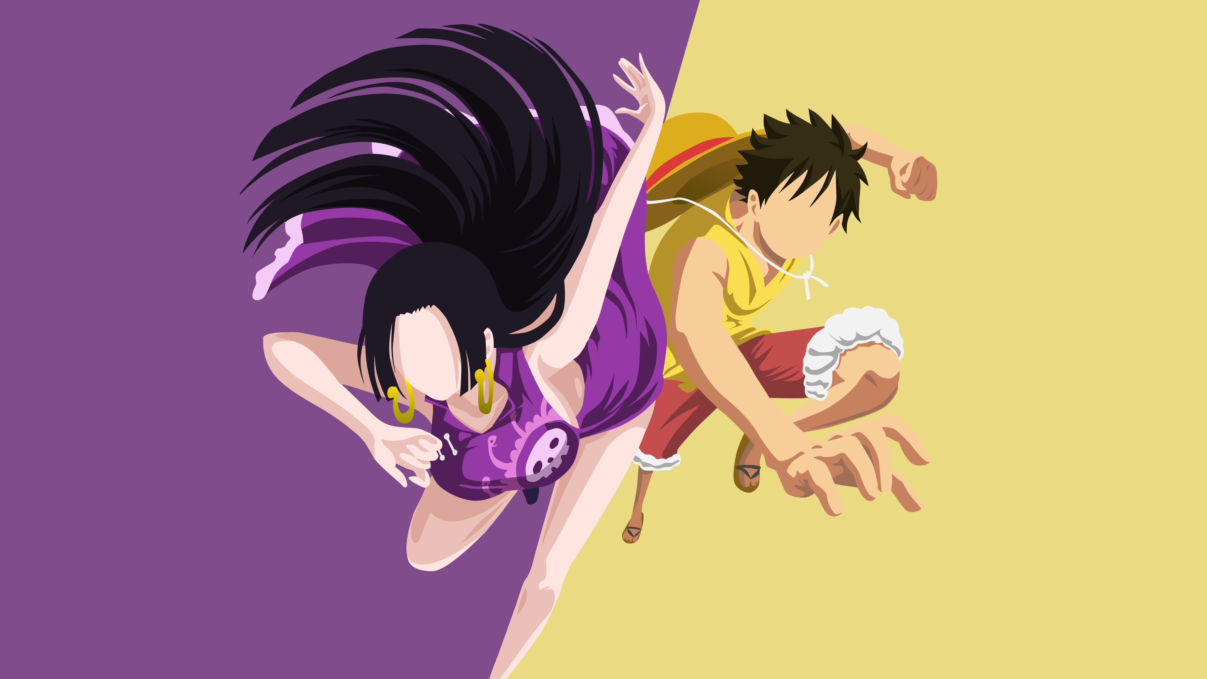 2248x224820 Boa Hancock and Monkey Luffy Art One Piece 4k 2248x224820  Resolution Wallpaper, HD Anime 4K Wallpapers, Images, Photos and Background  - Wallpapers Den