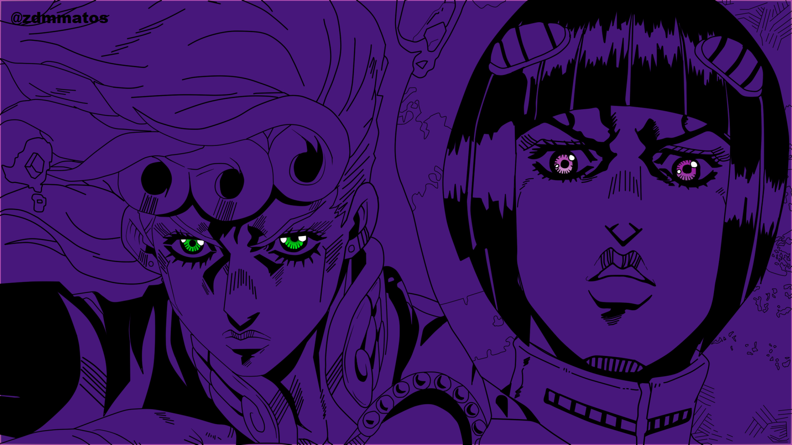 2560x1440 Bruno Buccellati and Giorno Giovanna 1440P ...