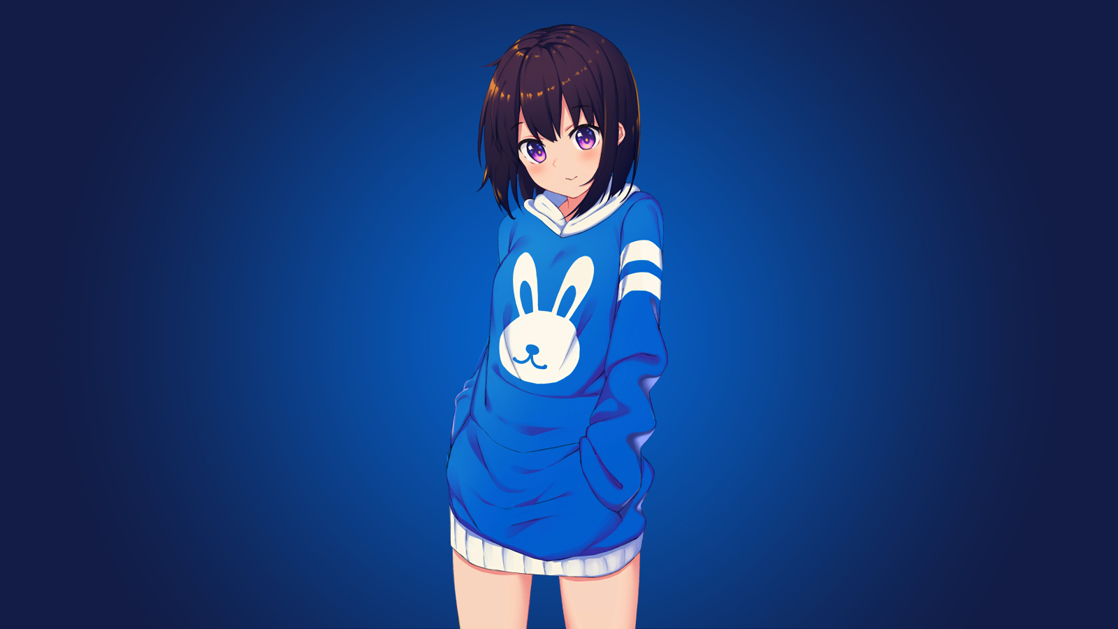 Bunny Anime Girl, HD 4K Wallpaper