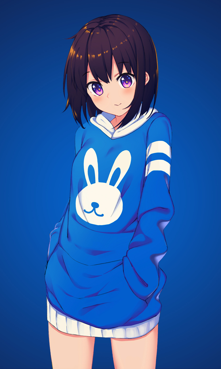 768x1280 Resolution Bunny Anime Girl 768x1280 Resolution Wallpaper ...