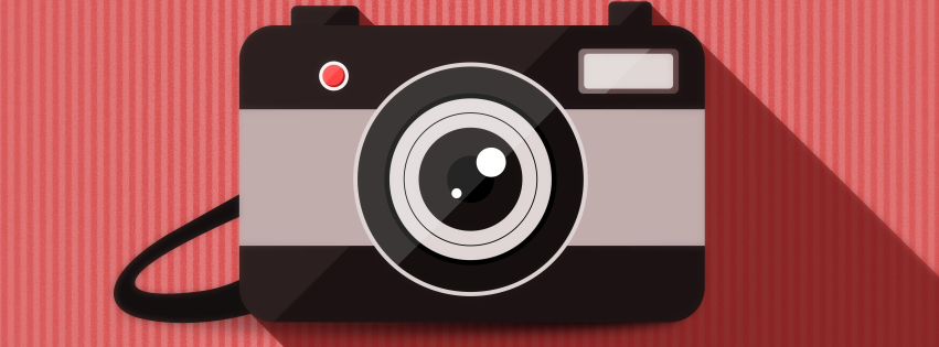 851x315 Camera Vector Minimalism 851x315 Resolution Wallpaper, HD