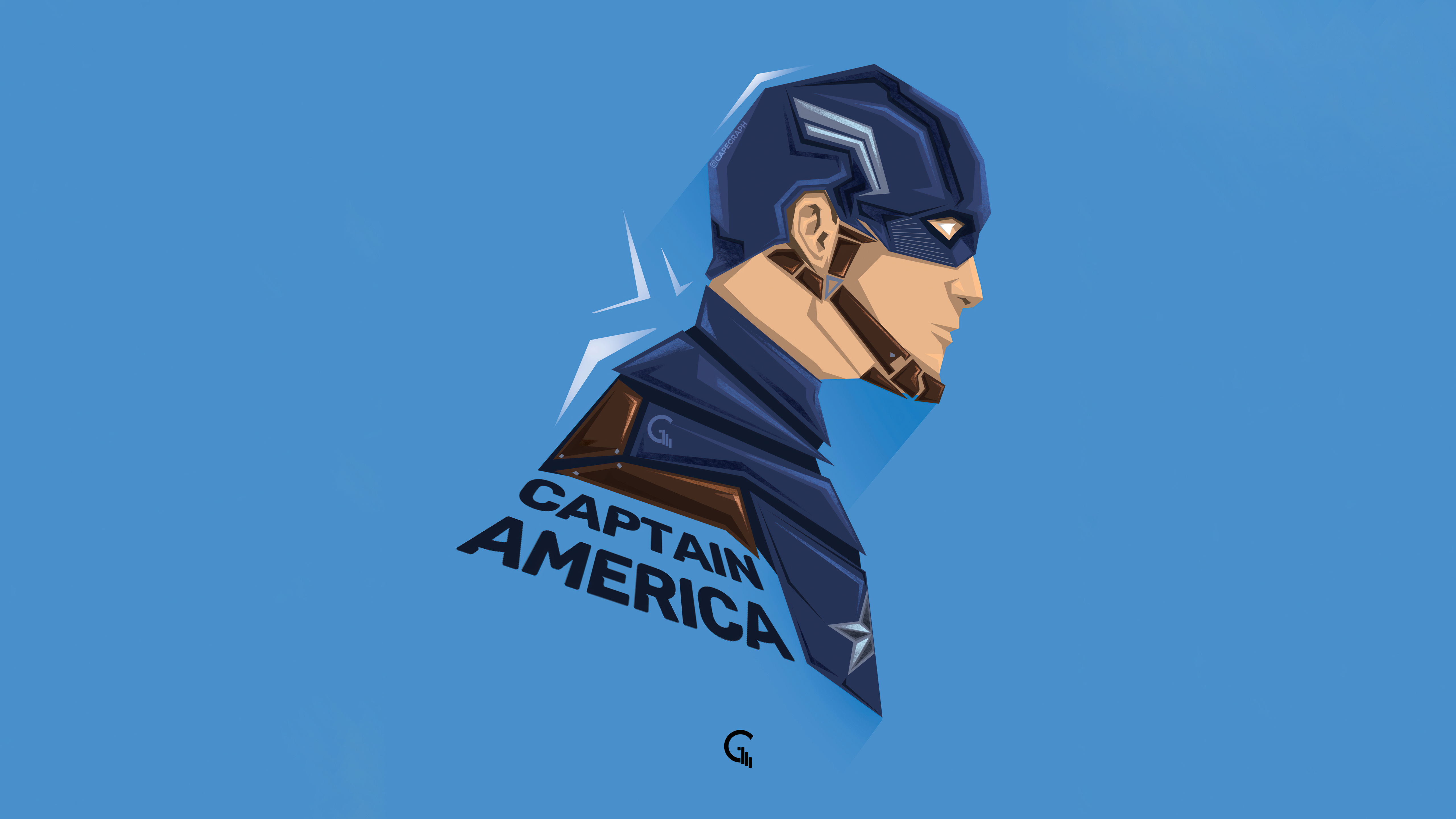 Captain America 5K Minimalist Wallpaper, HD Superheroes 4K Wallpapers,  Images, Photos and Background - Wallpapers Den