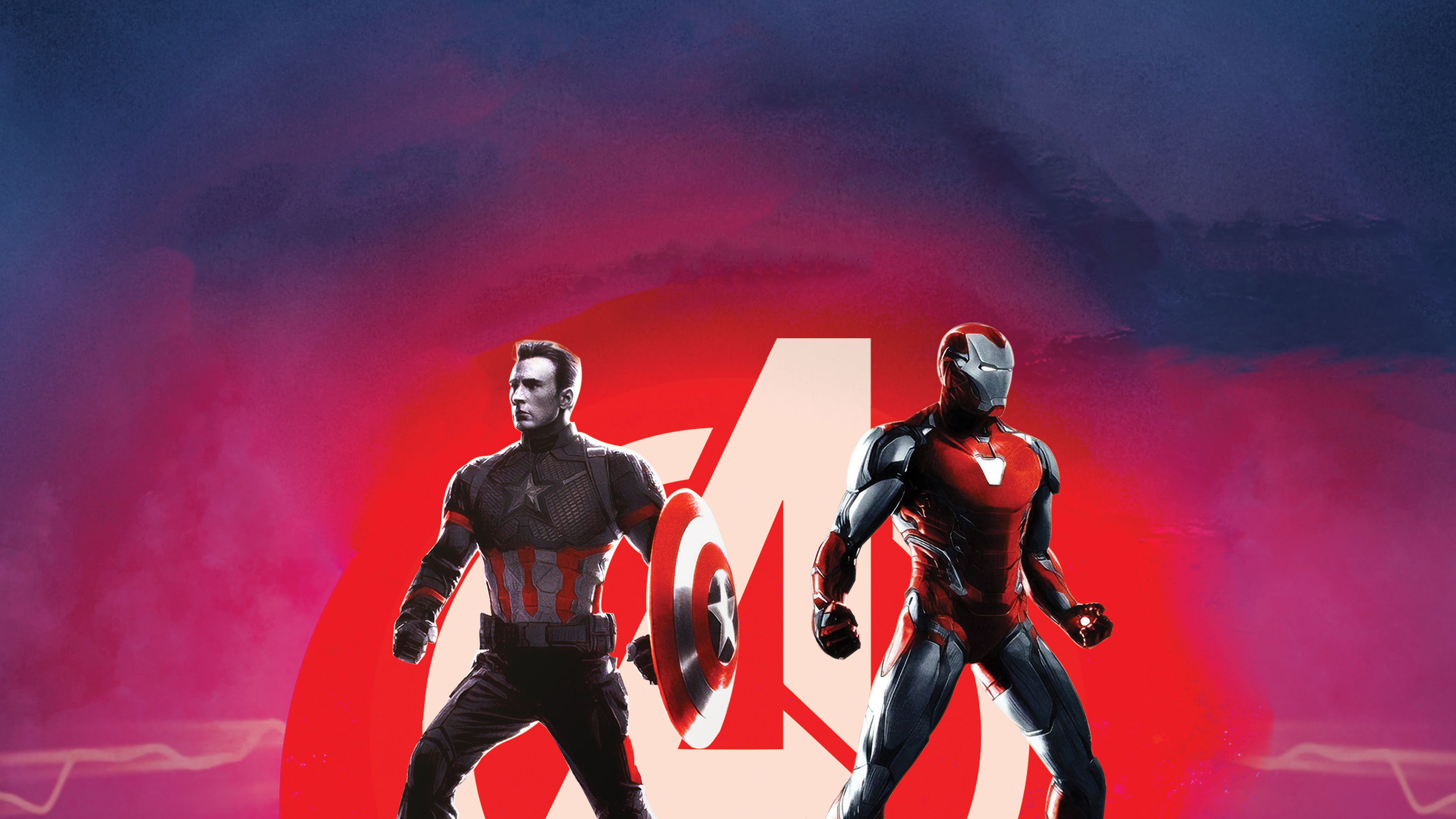 3840x2160 Captain America And Iron Man Avengers Endgame 4k