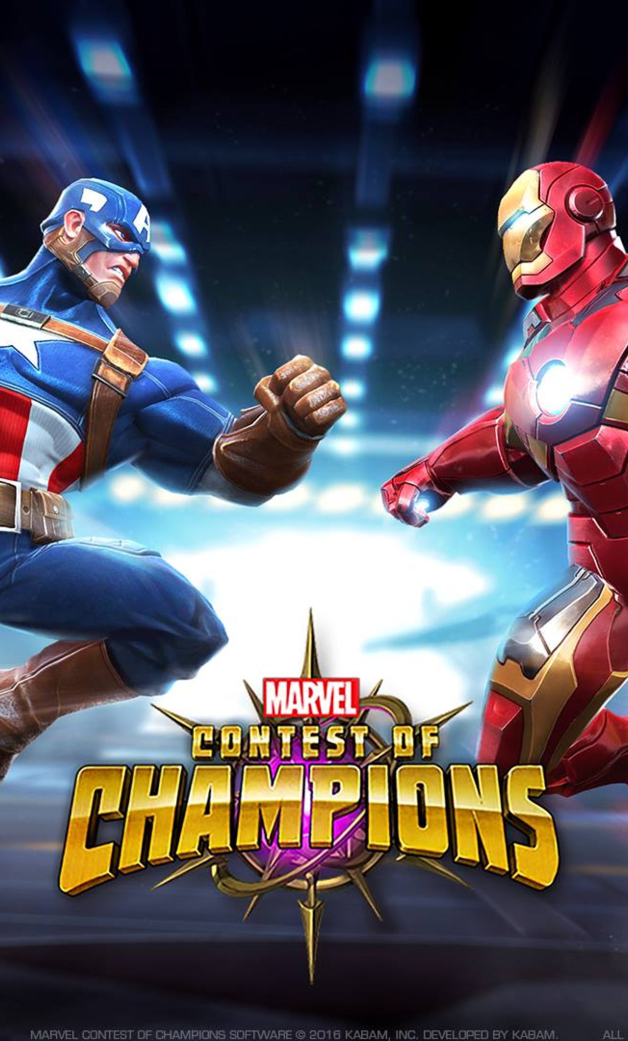 1280x2120 Captain America And Iron Man Marvel Contest Of Champions