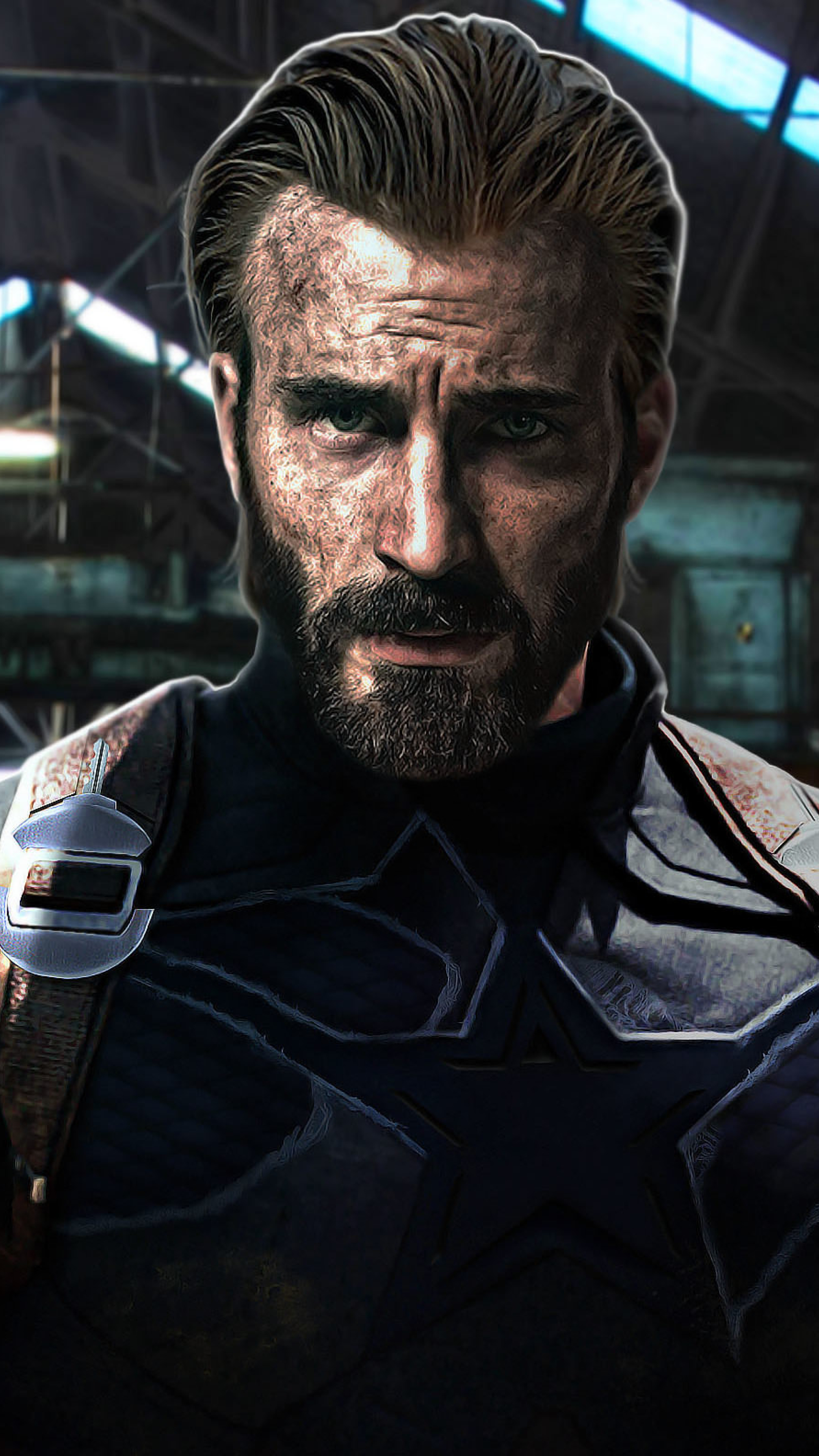 2160x3840 Captain America Beard Look In Infinity War Sony