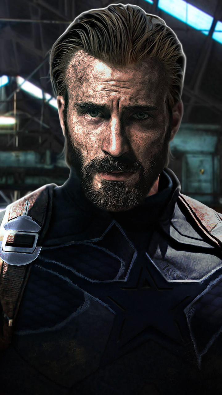 720x1280 Captain America Beard Look In Infinity War Moto G
