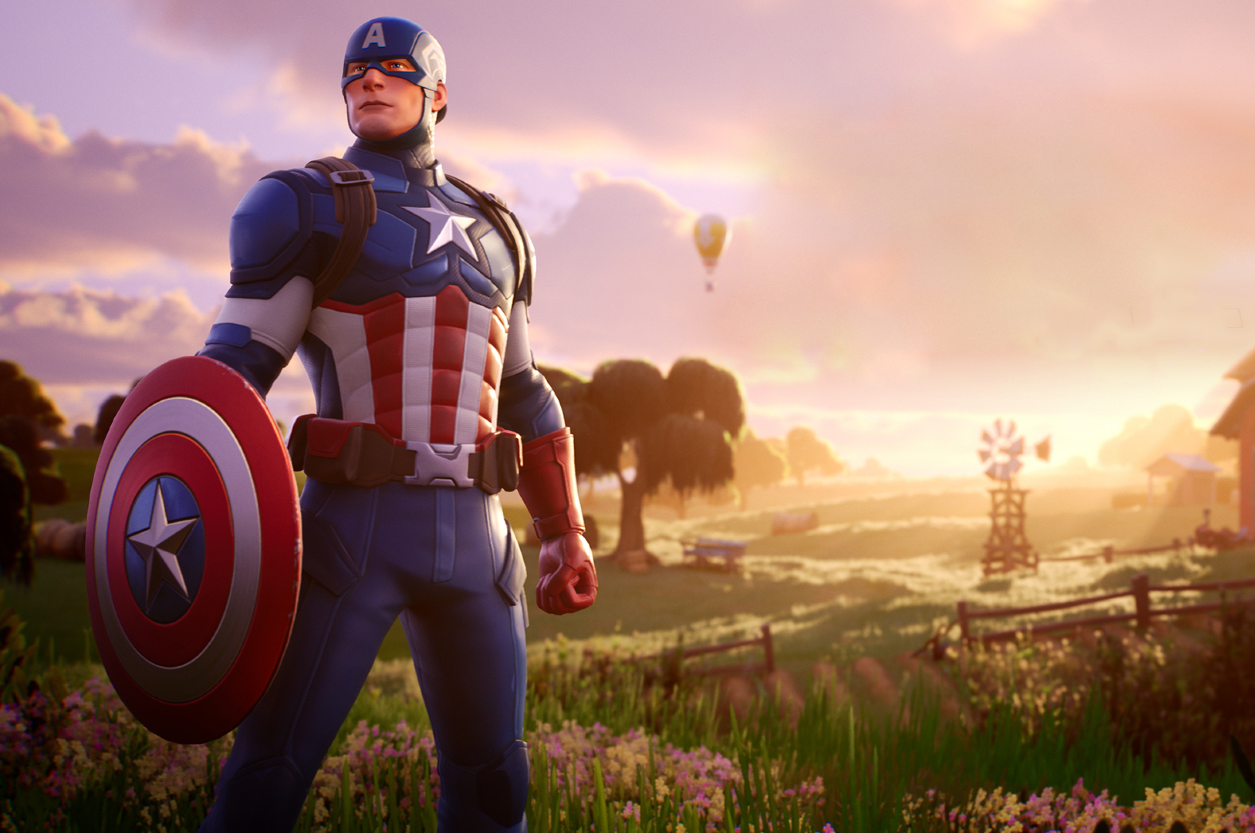Download 2560x1700 Captain America Fortnite Chromebook Pixel Wallpaper, Gam...