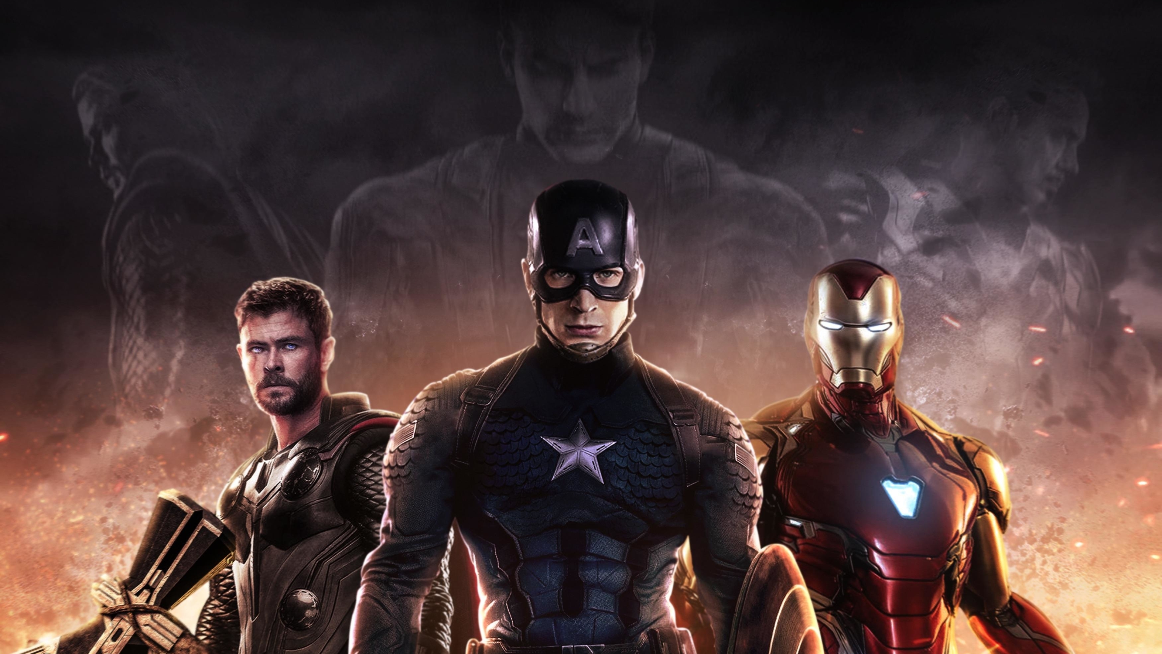 3840x2160 Captain America Iron Man Thor Avengers 4k