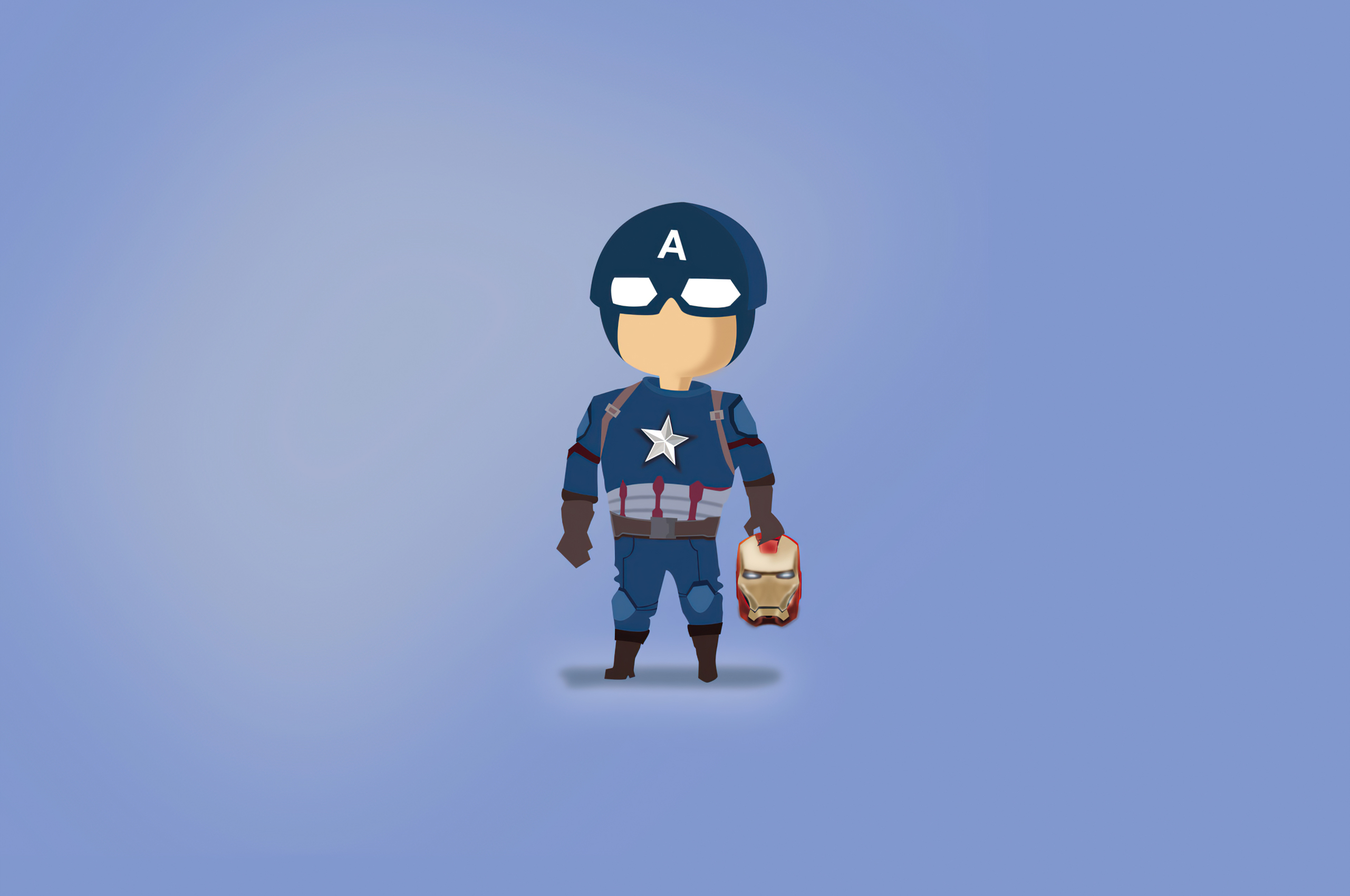 2560x1700 Captain America Minimal Marvel Chromebook Pixel Wallpaper Hd