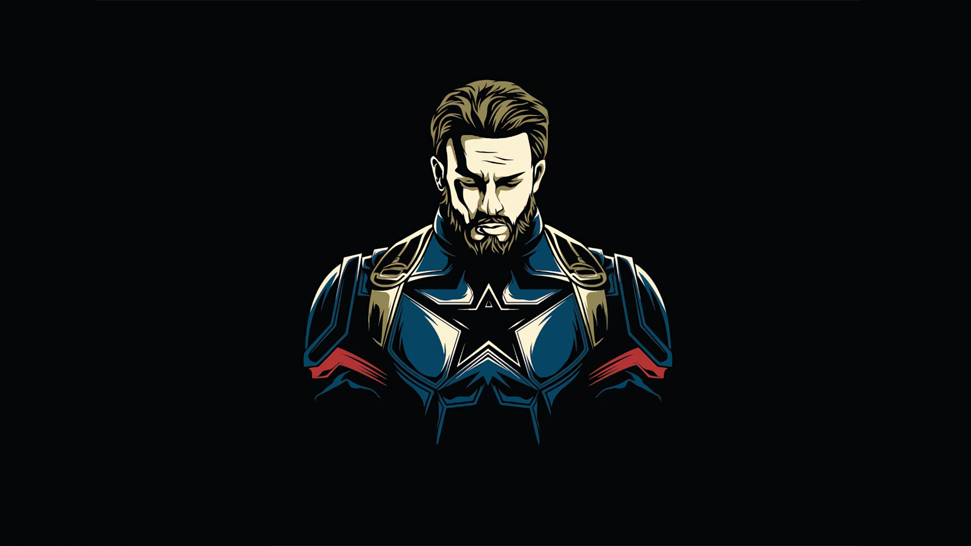 Captain America Minimalist Design Wallpaper, HD Minimalist 4K Wallpapers,  Images, Photos and Background - Wallpapers Den