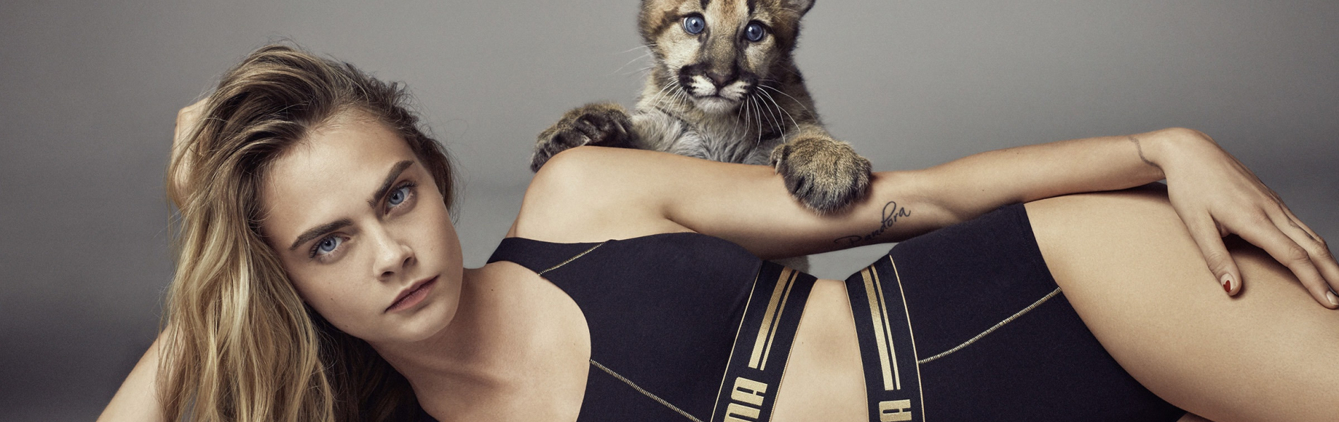 1900x600 Cara Delevingne For Puma 1900x600 Resolution Wallpaper Hd