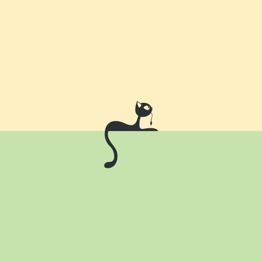 512x512 Resolution cat, minimalism, vector 512x512 Resolution Wallpaper ...