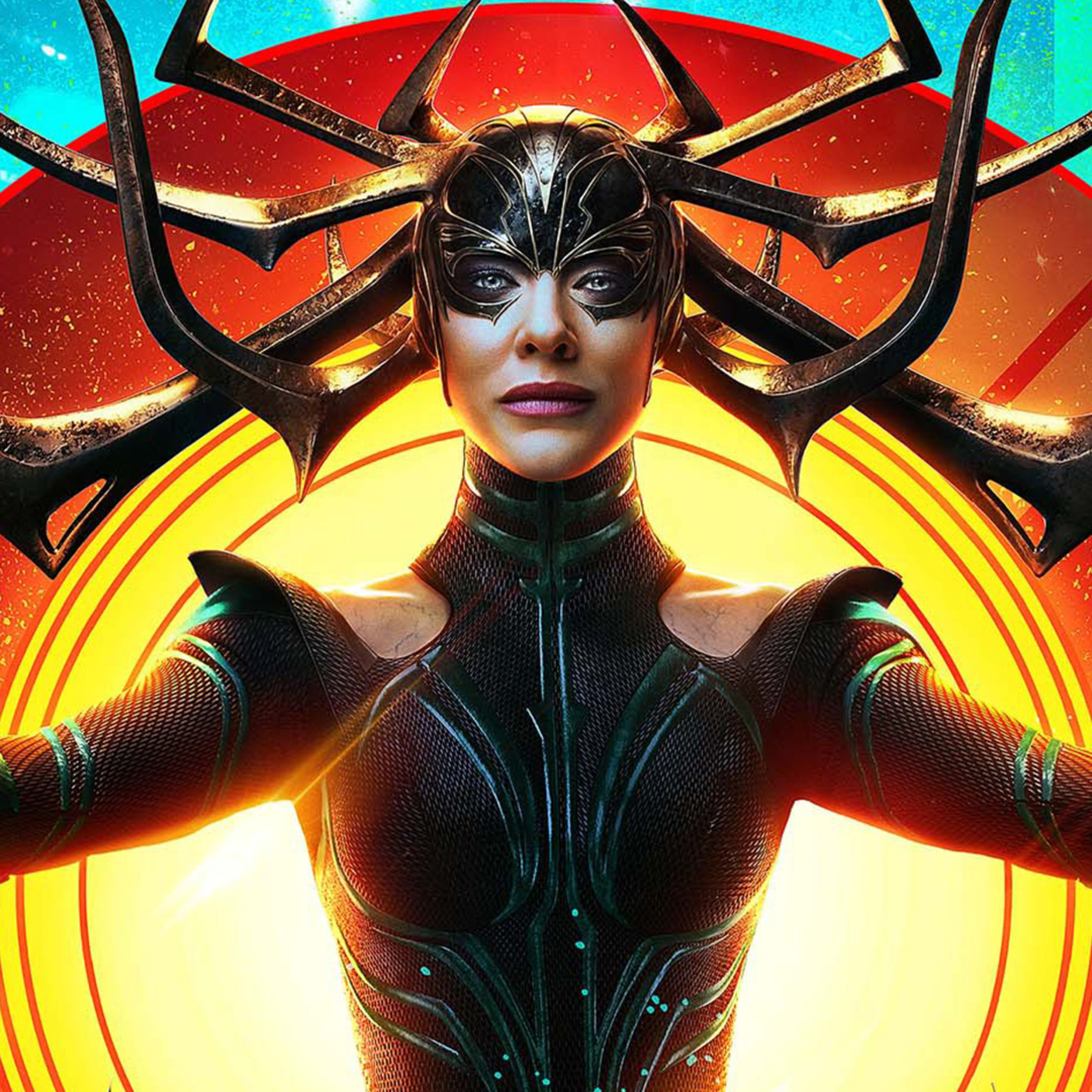 2932x2932 Cate Blanchett Hela In Thor Ragnarok Marvel Comics Ipad