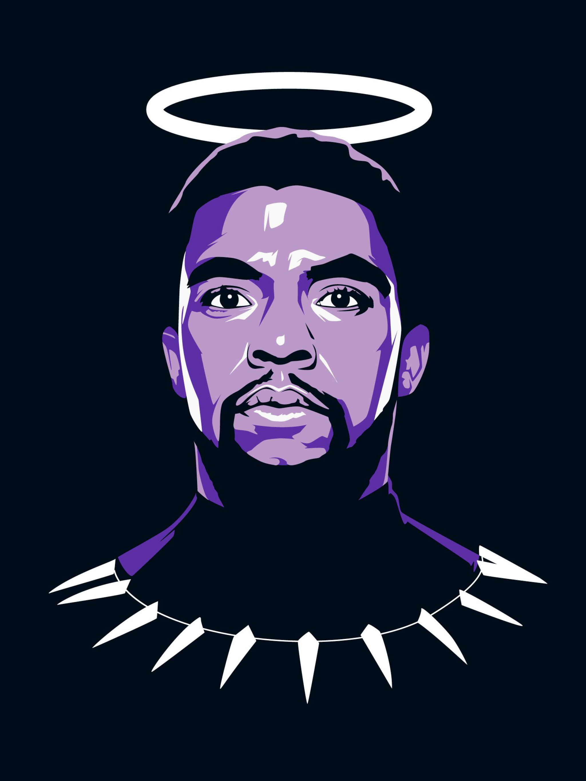 2048x2732 Chadwick Boseman Black Panther Tribute 2048x2732 ...