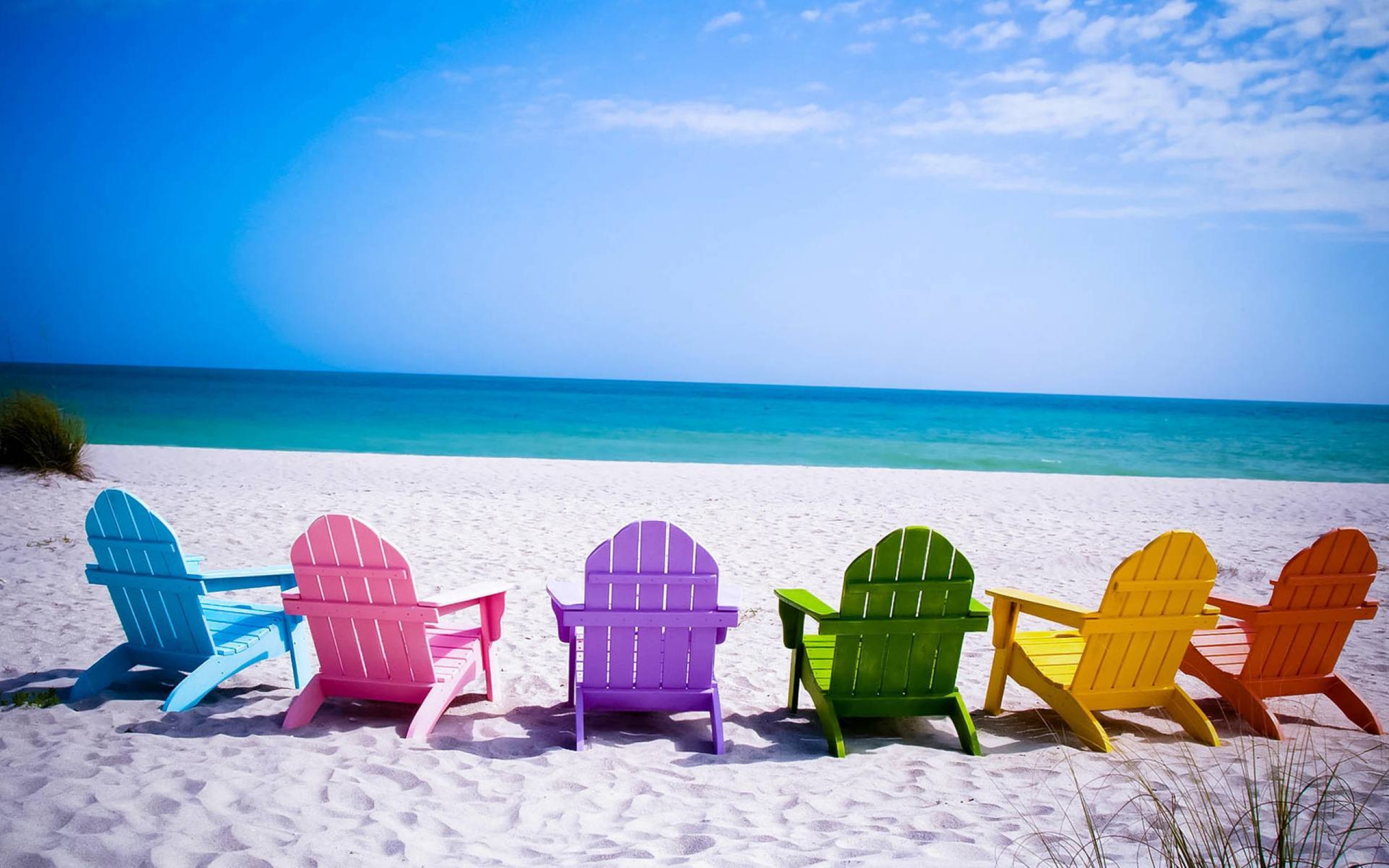 2560x1600 Resolution Chaise Longue, Beach, Sea 2560x1600 Resolution ...