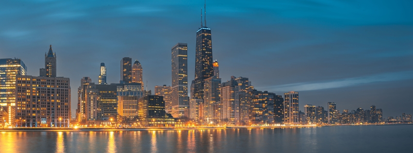 851x315 Chicago 8K Skyscrapers 851x315 Resolution Wallpaper, HD City 4K ...