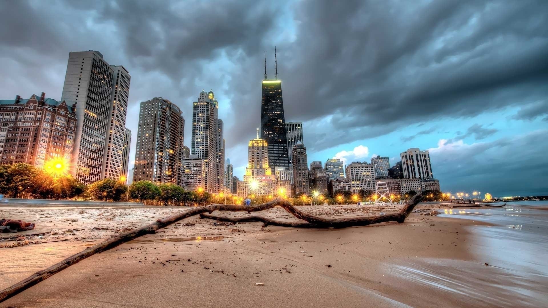 chicago, skyscraper, beach Wallpaper, HD City 4K Wallpapers, Images, Photos  and Background - Wallpapers Den