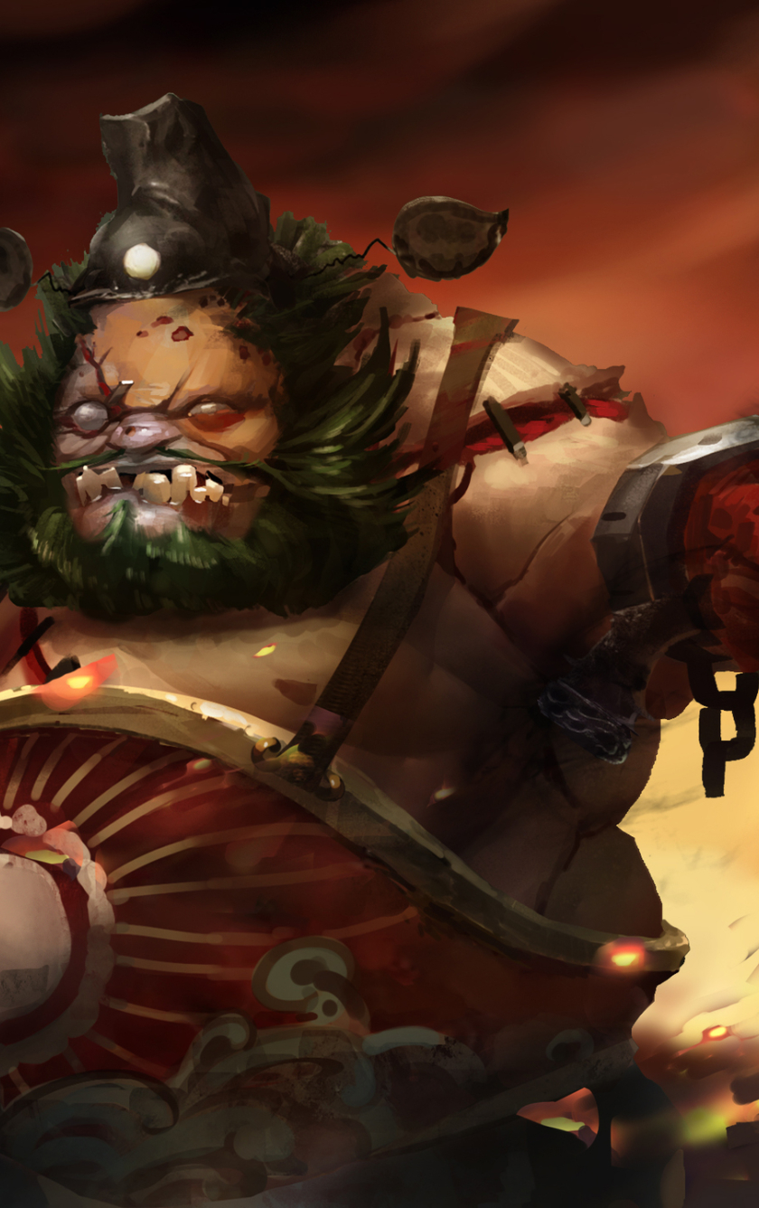 840x1336 Chinese Pudge Dota 2 Art 840x1336 Resolution