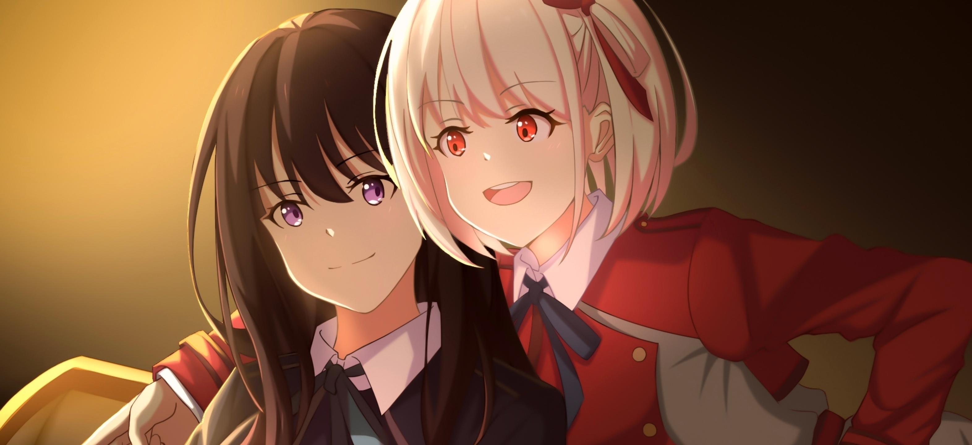 3144x1440 Resolution Chisato Nishikigi & Takina Inoue HD Lycoris Recoil ...