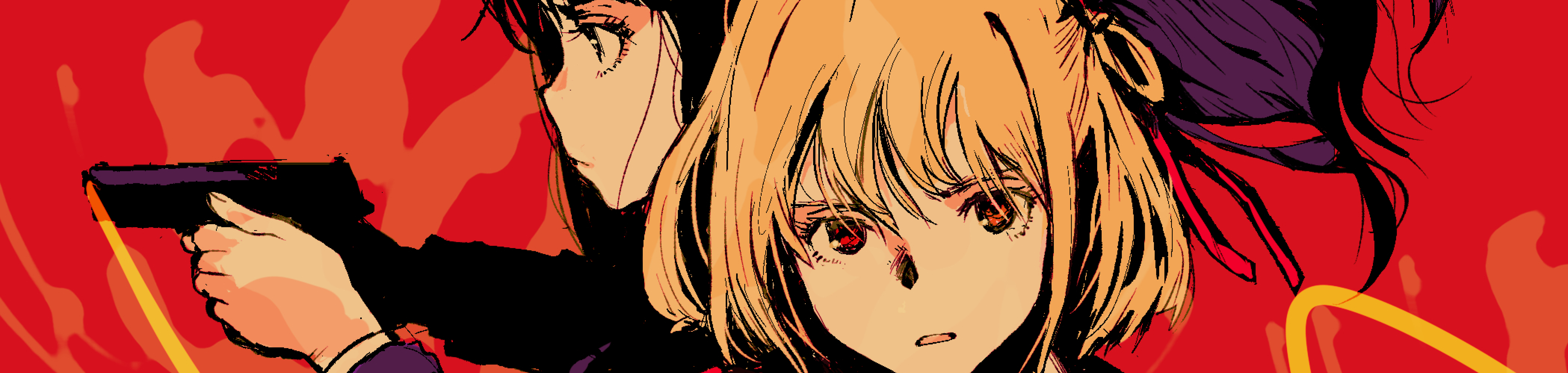 7560x1800 Chisato Nishikigi & Takina Inoue HD Lycoris Recoil 7560x1800 ...