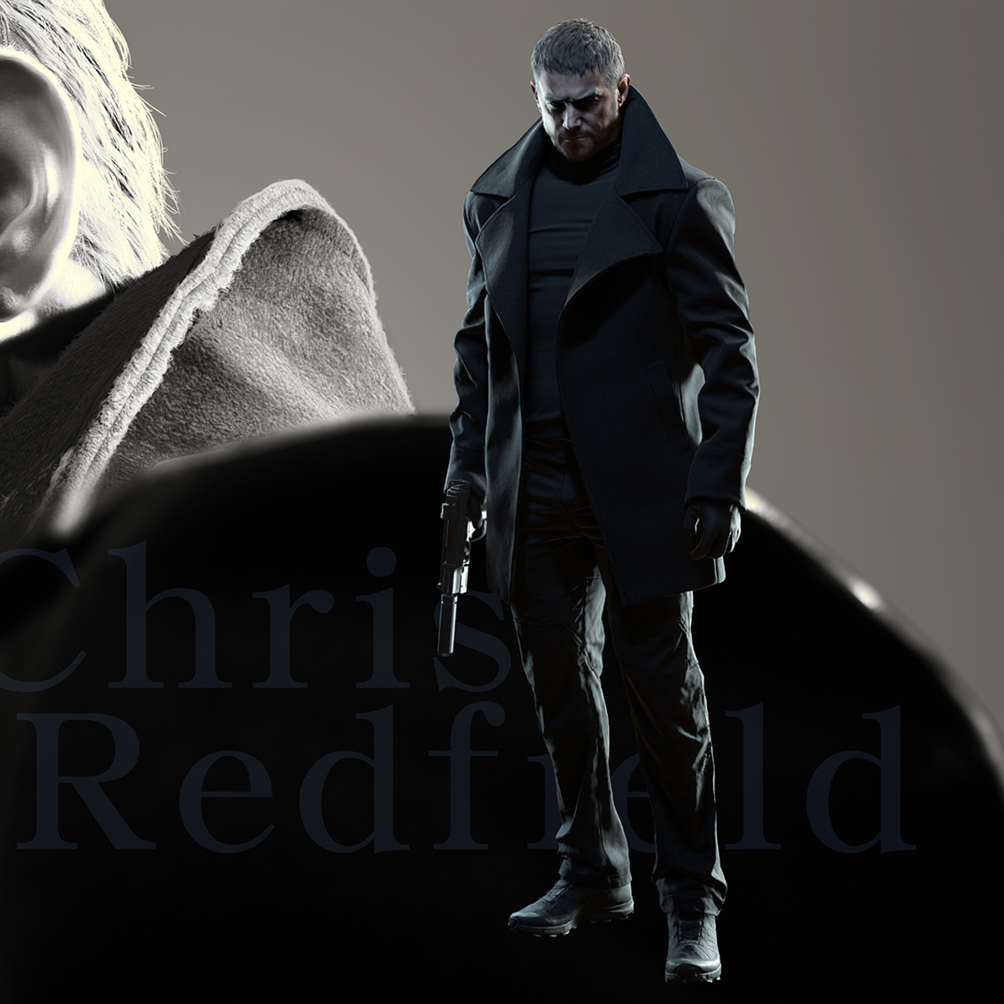 chris redfield translucent background