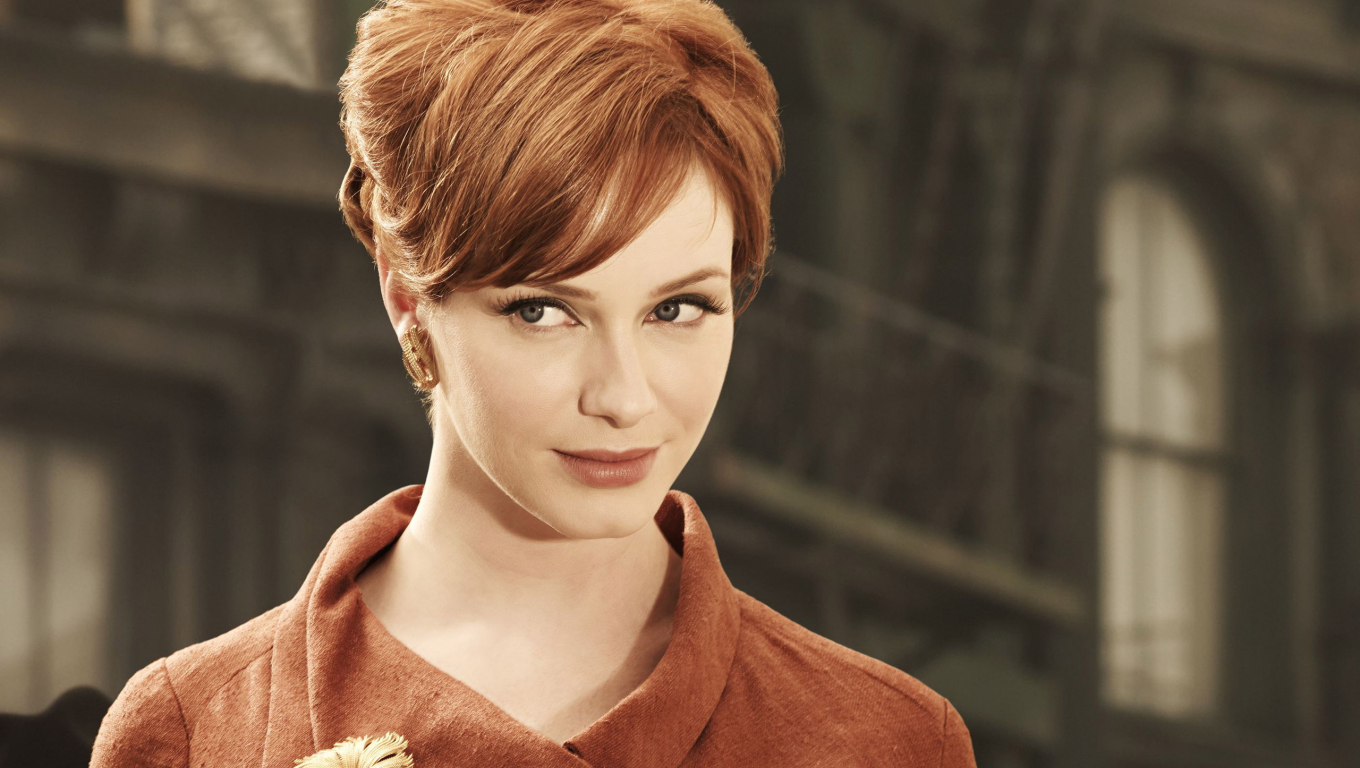 1360x768 Resolution Christina Hendricks Pretty Pics Desktop Laptop Hd Wallpaper Wallpapers Den