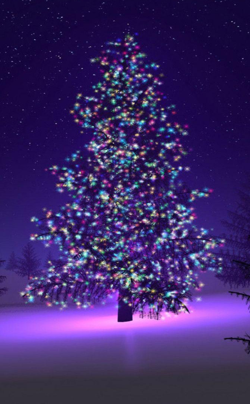 950x1534 Resolution Christmas Tree with Light Decorations 950x1534 ...